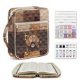 thumbnail image 4 of Uorisanigo Lion Bible Bag with Handle Bible Covers for Women Quilted Bible Cover Book Protector Bible Study Supplies Accessories Christian Gift, 4 of 7