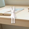 thumbnail image 1 of Figura de conejo sentado, adorno creativo y moderno de escritorio, escultura de animal, estatua para oficina, TV, mueble, decoración del hogar, regalo blanco M, 1 of 8