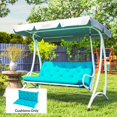 thumbnail image 2 of Outsunny 2 Seater Garden Bench Cushions, 4.7 Inch Thick Outdoor Soft Pad, 2 of 10