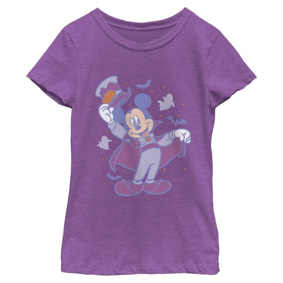Girls Mickey & Friends Halloween Tipping Hat Cape Costume T Shirt