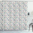 thumbnail image 1 of Ambesonne Hipster Shower Curtain, Teenager Fun Pattern, 69"Wx84"L, Multicolor, 1 of 3
