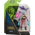 thumbnail image 3 of League of Legends, Official 4-Inch Jinx Collectible Figure with Premium Details and 2 Accessories, The Champion Collection, Collector Grade, Ages 12 and Up, 3 of 6