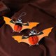 thumbnail image 4 of 1pc Halloween Bar Haunted House Decoration Props Pumpkin Bat Pattern Paper Lantern Pendant (paper Ha, 4 of 5