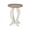 Distressed White/Natural, variant on Noble House Kayven Faux Wood Accent Table, Natural