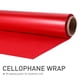 thumbnail image 4 of Rollo de celofán STOBOK de 3 milésimas de grosor, bolsas de celofán rojo brillante para envolver cestas de regalo, manualidades (44 x 3000 cm, rojo), 4 of 5