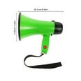 thumbnail image 2 of Worgeous Handheld Megaphone With 240s Recording 25w For Outdoor Events Security Cheerleading Portable Loud Speaker With Handle Portable Bullhorn, 2 of 7