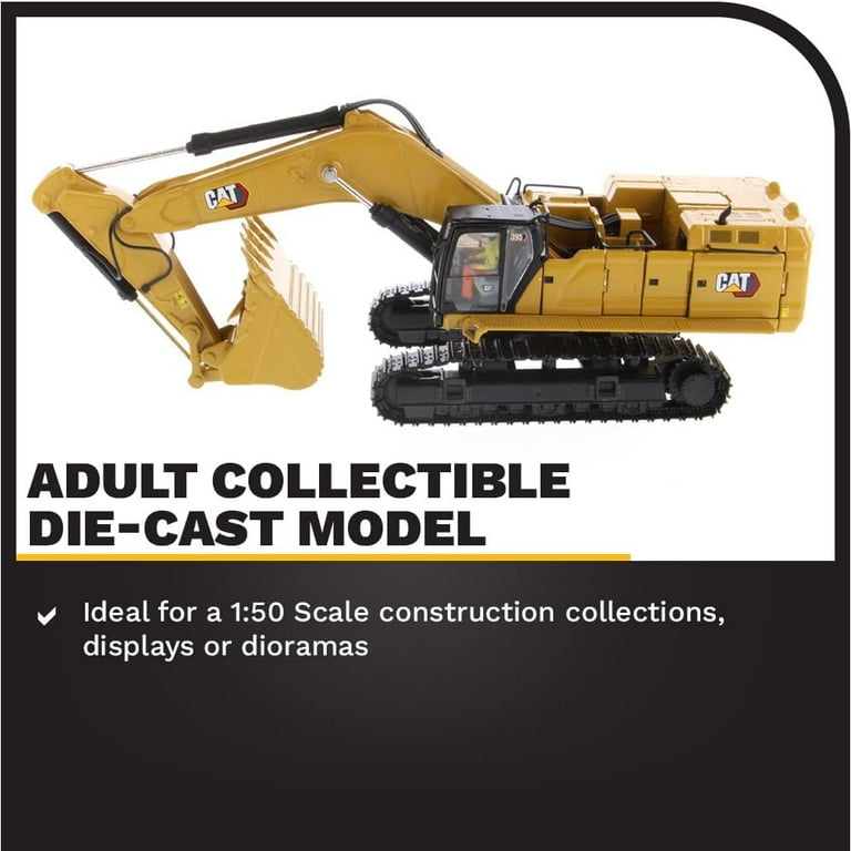 Free Shipping! Diecast Masters 1:50 Caterpillar 395 Large