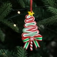 thumbnail image 4 of TERGAYEE Christmas Decoration Supplies Red White And Green Candy Pendants Soft Pottery Imitation Sticks Candy Pendants Holiday Decor, 4 of 6