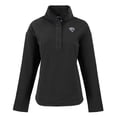 thumbnail image 2 of Women's Cutter & Buck  Black Jacksonville Jaguars Hunts Point Eco Half-Snap Sweatshirt, 2 of 3
