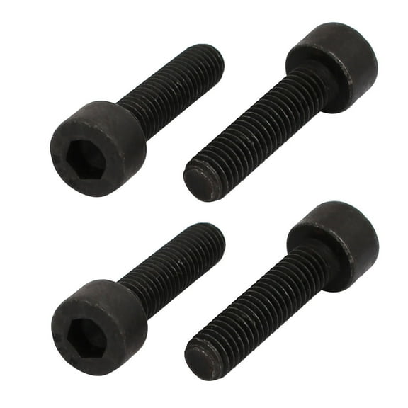 8.8 Grade M5x20mm Hex Socket Drive Fully Threaded Left Hand Thread Bolt 4pcs