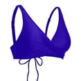 thumbnail image 2 of HNMKIU Women's Full Coverage Push Up Sports Bra Style Bikini Swim Top Swimsuits for Women 01_Blue,L, 2 of 4