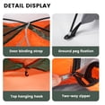 thumbnail image 3 of Forest Myth 2 Person Instant Pop Up Camping Tent, Easy Set Up, Green & Orange, 3 of 8