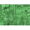 thumbnail image 1 of Ahgly Company Indoor Rectangle Patchwork Emerald Green Transitional Area Rugs, 8' x 10', 1 of 4