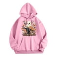 thumbnail image 1 of WEAIXIMIUNG Sweat-Shirt pour Femmes Graphique Tendance Décontracté Col Rond avec Poche Imprimé Hoodie, 1 of 3