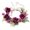 Plum, variant on Floral Themed Floral Headpiece Soft Breathable Headband Lightweight Hair For Concerts Weddings Casual Wear