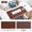 Brown, variant on Wood Grain Leather Desk Pad, Waterproof Large Writing Mat, Anti-Slip Office Table Protector