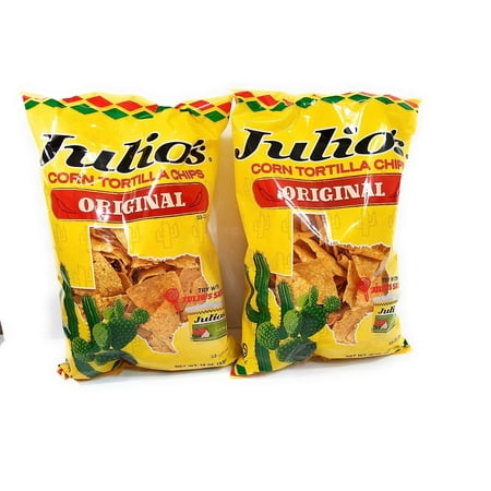 Julio's Seasoned Corn Tortilla Chips - 19 Ounce (Pack of 2)