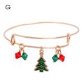 thumbnail image 1 of Pulsera para mujer, regalo de Navidad, pulsera de cristal expandible de Papá Noel para niñas y mujeres, ideal para Acción de Gracias, pulsera de moda., 1 of 2