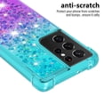 thumbnail image 3 of Funda para Samsung Galaxy S21 Ultra 5G Transparente con Brillos Carcasa Protectora Antigolpes con Glitter Brillante, 3 of 5