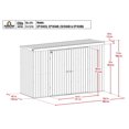 thumbnail image 3 of Arrow Select Steel Storage Shed, 10x12, Charcoal, 3 of 8