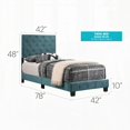 thumbnail image 4 of Charming Twin Bed with a Refreshing Hue and 47"H x 42"W x 77"D Fit, 4 of 7