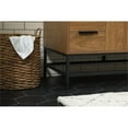 thumbnail image 5 of Elegant Decor Eugene 48" Aluminum MDF Single Bathroom Vanity in Walnut Brown, 5 of 8