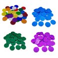 thumbnail image 4 of 100PCS/Set Plastic 19mm Chips Multi Color Markers Fun Family Club Children Game Supplies Counting Math Toys Inevent WJ3911-19, 4 of 7