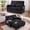 Black with Table, variant on AISWORD 54" Convertible Sleeper Sofa Bed, Pull Out Loveseat Couch with USB Port, Phone Holder & Cup Holder, Adjustable Backrest for Apartment, Living Room, Office, Black