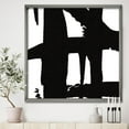 thumbnail image 2 of Designart Chemins croisés noir et blanc II Art mural encadré, 2 of 3