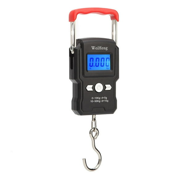 Digital Hanging Scale, Portable Electronic Hook Scale With High Precision Sensors And Foldable Hook For Travel, Fishing, Shipping, 110 Pound Weight Capacity
