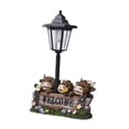 thumbnail image 2 of Estatua de de jardín Figurita de animales solares, adornos divertidos, decorativa, escultura de resina de decoración al aire libre para patio, 2 of 8