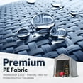 thumbnail image 7 of Quictent 6x8FT Carport Shelter with Roll-Up Mesh Windows & Reinforced Frame, Portable Garage Canopy for Motorcycle Storage, Silver Gray, 7 of 7