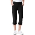 thumbnail image 1 of Pantalones Capri Cargo Gloria Vanderbilt para Mujer en Negro, 1 of 1