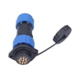 thumbnail image 2 of Prise Filaire Étanche, Connecteur d'Alimentation Aviation Résistant aux Hautes Températures Isolation AC250V 5A Protection IP68 Contacts en Cuivre pour Équipements Électroniques 8 Broches, 9 Broches, 10 Broches, 12, 2 of 8