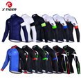 thumbnail image 2 of X-TIGER Maillot de ciclismo para hombre, manga larga, ropa de ciclismo de montaña, ropa deportiva para bicicleta de montaña, camisetas transpirables para MTB, serie básica, 2 of 5