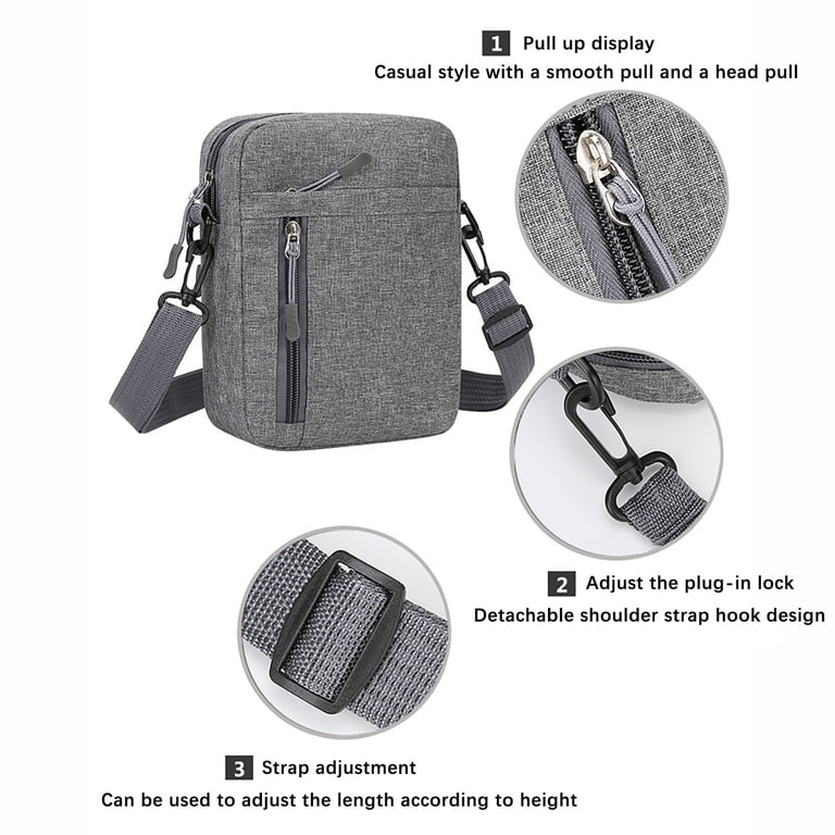 crossbody travel document bag Sherpani | Prima AT | Anti-Theft - Passport Print or even a small book Crossbody Money Belt for Travel