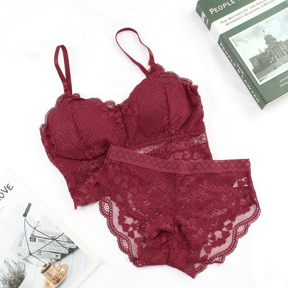 YWDJ Bras for Women Plus Size Pullover Lounge Bras Wireless Comfortable Bras Spaghetti Straps Full Coverage Push up Wrap Bras Padded Plus Size Lace Comfy Bras Solid Sleep Bras Wine One Size