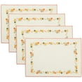 thumbnail image 2 of Fennco Styles Harvest Pumpkins Cotton Placemats 13" X 19", Set of 4 - Orange Autumn Table Mats for Thanksgiving, Fall Festivals, Family Gatherings, Special Events, and Home Décor, 2 of 4