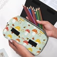 thumbnail image 6 of Kdxio Mushroom Bee for Double Compartment Pen Case Oxford Organizer with Zipper Pockets for Students Artists, 6 of 7