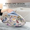 thumbnail image 4 of Yayeee Pillow Case Set of 2 Queen Size Wrinkle Resistant Pillowcase Soft Envelop Closure Purple Floral Print Cover Bedroom Decor, 4 of 7