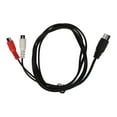 thumbnail image 2 of DIN 5PIN To 2RCA Adapter Cable,  Adapter Cable Professional Manufacturing Double Shielding PVC Pull  4.9ft Male To Female  For Old Sound Equipment, 2 of 8