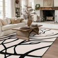 thumbnail image 4 of Area Rug for Living Room Bedroom 4x6 Washable Modern Abstract Rugs Thick Non-Slip Modern Carpet Farmhouse White Soft Retro Carpets Oriental Alfombras para Salas New Home Apartment Must Haves Decor, 4 of 12