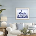 thumbnail image 2 of Stupell Industries Indigo Brushstroke Flamingos Birch Framed Print Under Glass, design by Paul Brent, 17 x 21, 2 of 10