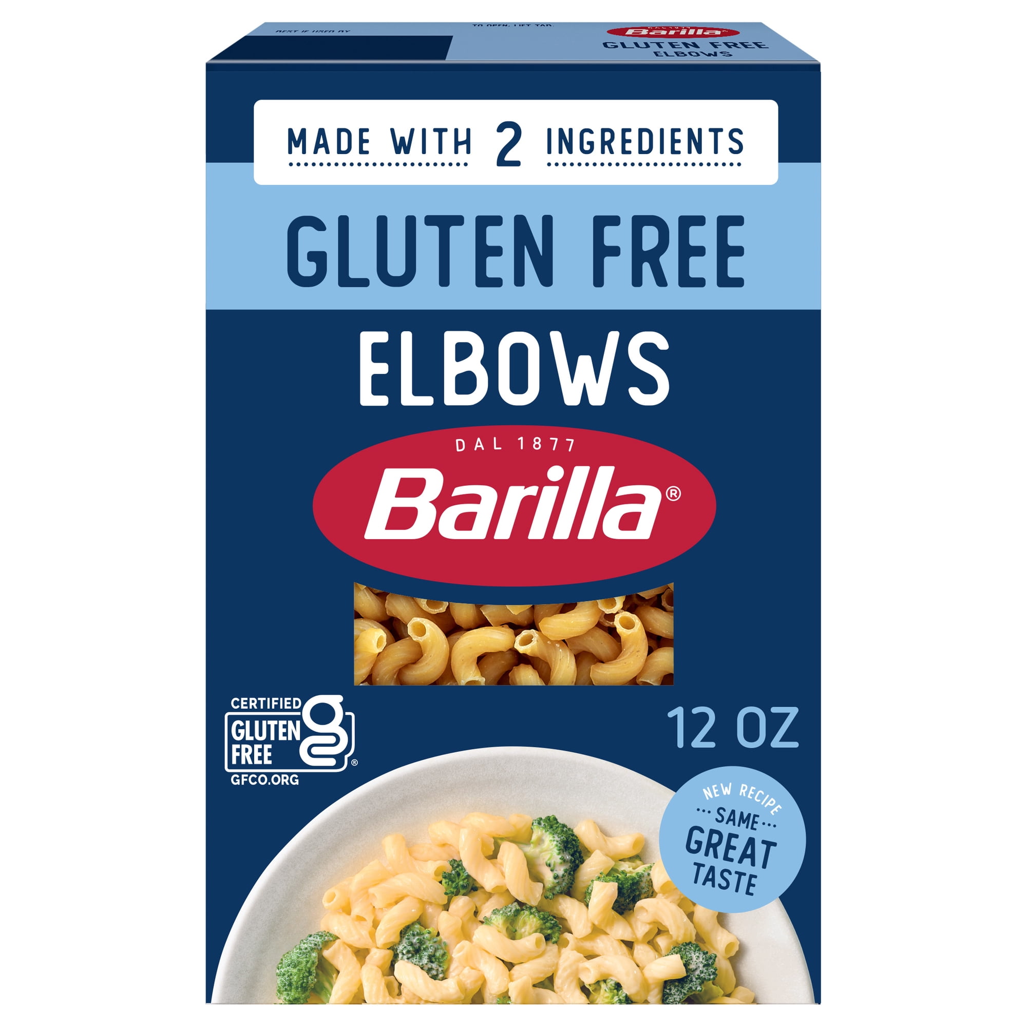 BARILLA Gluten-Free Elbows Pasta Gluten-Free Pasta Made with 2 Ingredients 12oz.