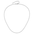 thumbnail image 4 of 14k White Gold 1.4mm Round Cable 2in+2in Adjustable Chain, 4 of 6