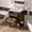 Dark Brown, variant on 30 Vintage Bathroom Vanity with Ceramic Sink, Black Modern MDF Cabinet with 2 Soft Closing Doors, Wall Mount Storage for Small Bathroom
