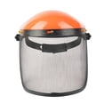 thumbnail image 3 of Casco forestal, casco protector de tamaño ajustable con visera, resistente para corte eléctrico, forestal, cortadora de troncos , Gorras naranjas, 3 of 9