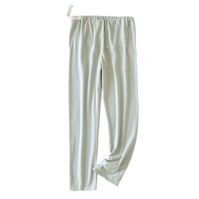 Pantalon de Maternité pour Femmes Confortable à Taille Ajustable Post-Partum Grossesse à Porter Hiver Printemps Automne Bas de Pyjama à la Maison