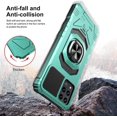 thumbnail image 4 of Compatible for T-Mobile REVVL 6 Pro 5G Case with Tempered Glass Screen Protector [Military Grade] Ring Car Magnetic Mount Kickstand Shockproof Phone Cover - Teal, 4 of 7