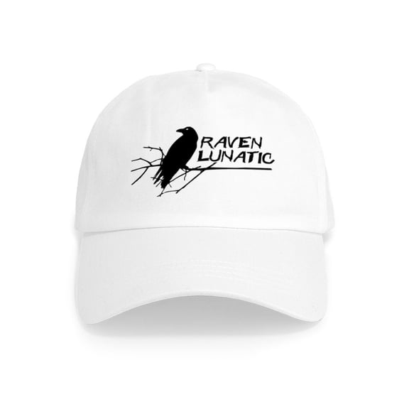 CafePress - Raven Lunatic Halloween - Adjustable 100% Brushed Unisex Casual Cotton Baseball Cap, Beige, 1